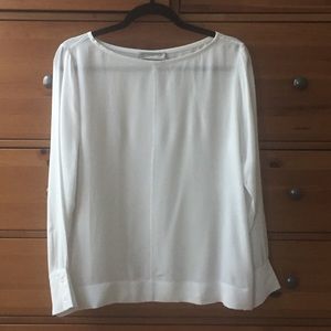 Everlane Clean Silk Boatneck Blouse